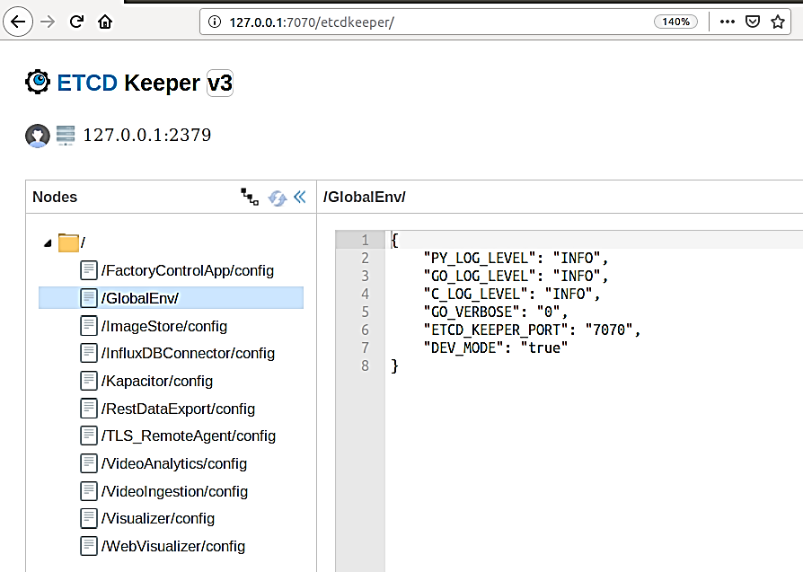 ETCD UI Interface